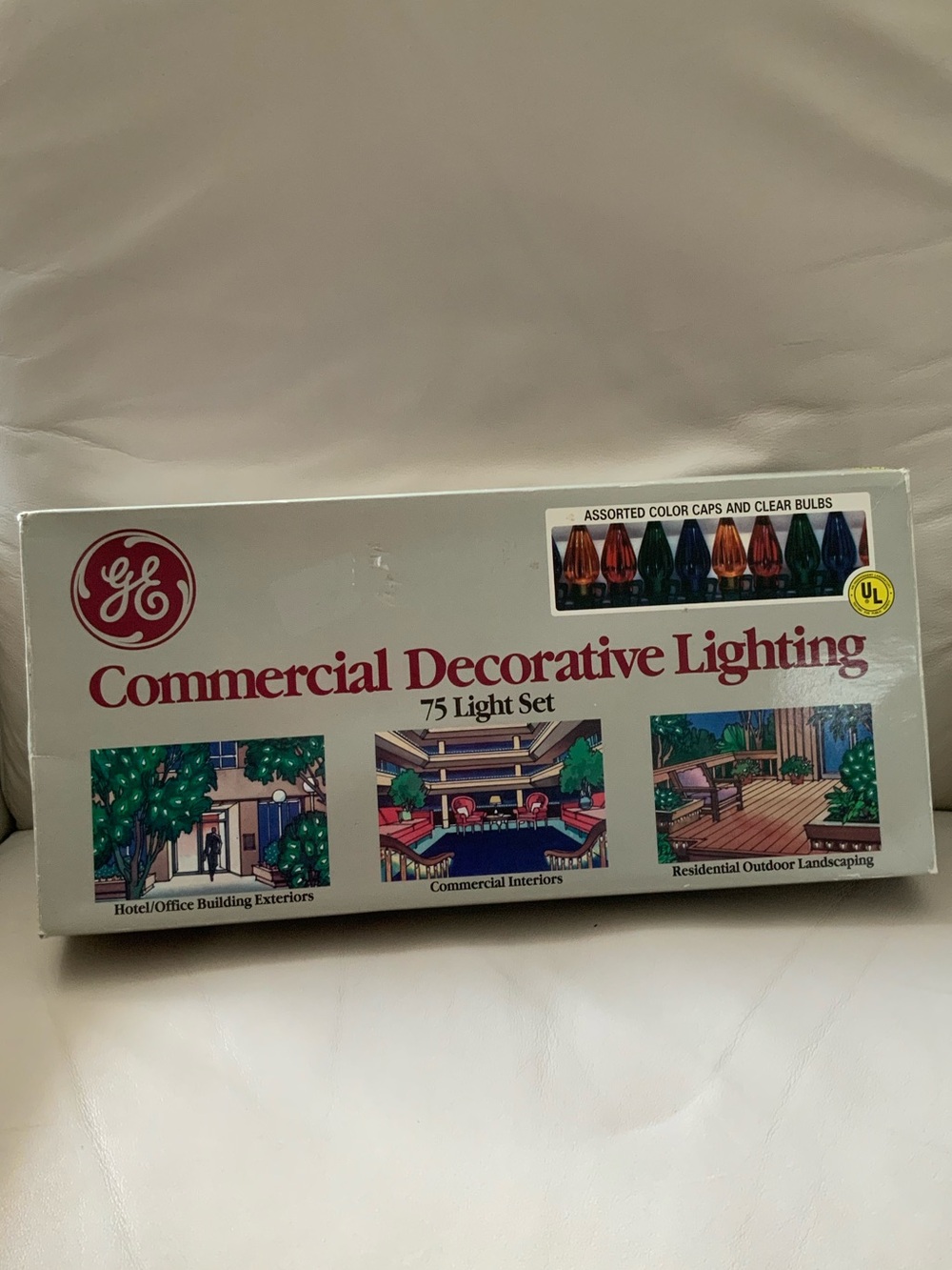 GE Commercial Decorative Lighting 75 colored Light Sets Christmas NEW